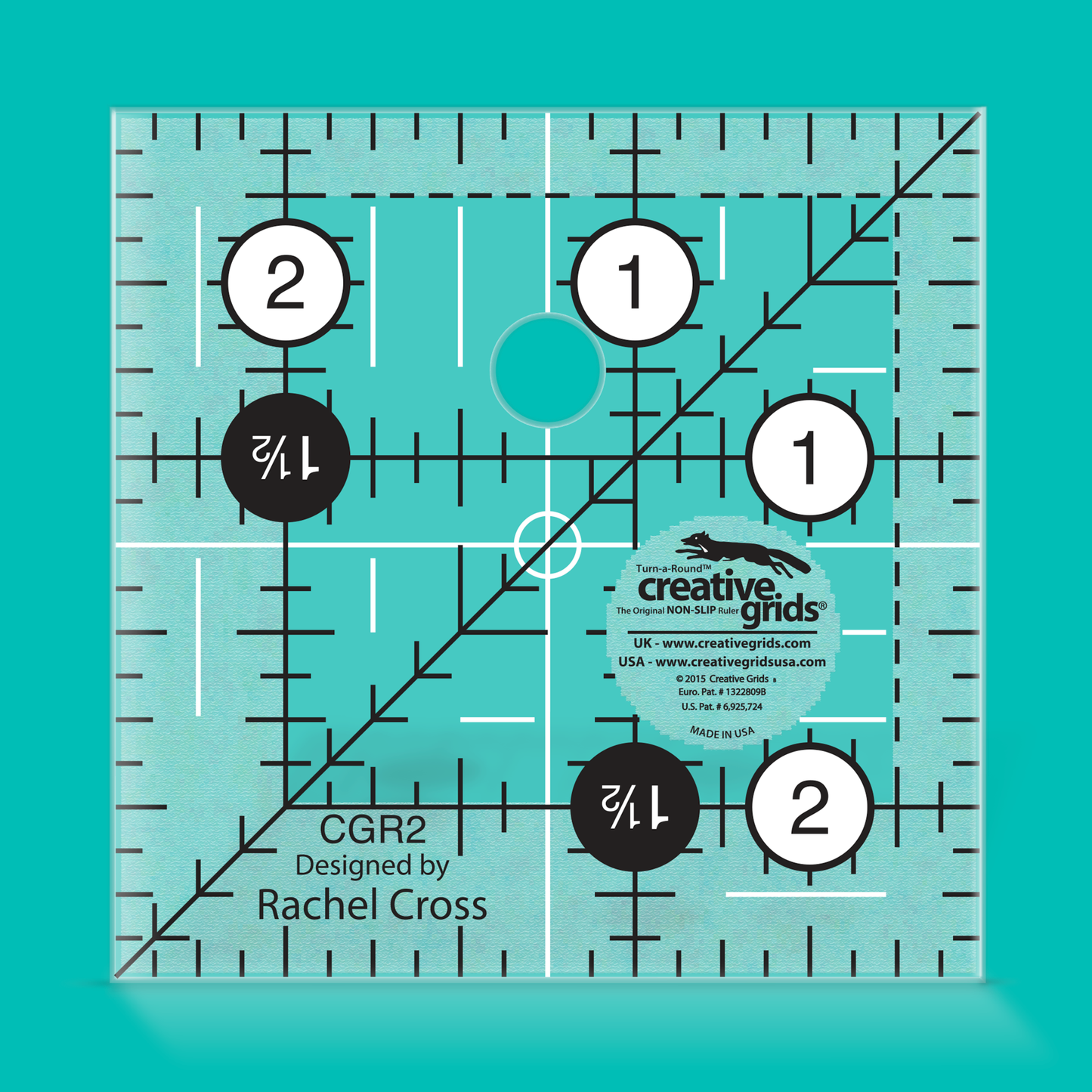 Creative Grids Ruler 2.5" x 2.5" - CGR2