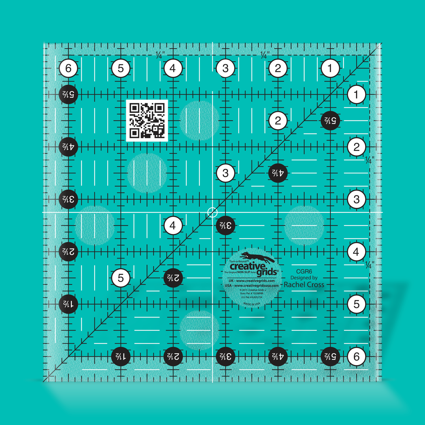 Creative Grids Ruler 6.5" x 6.5" - CGR6