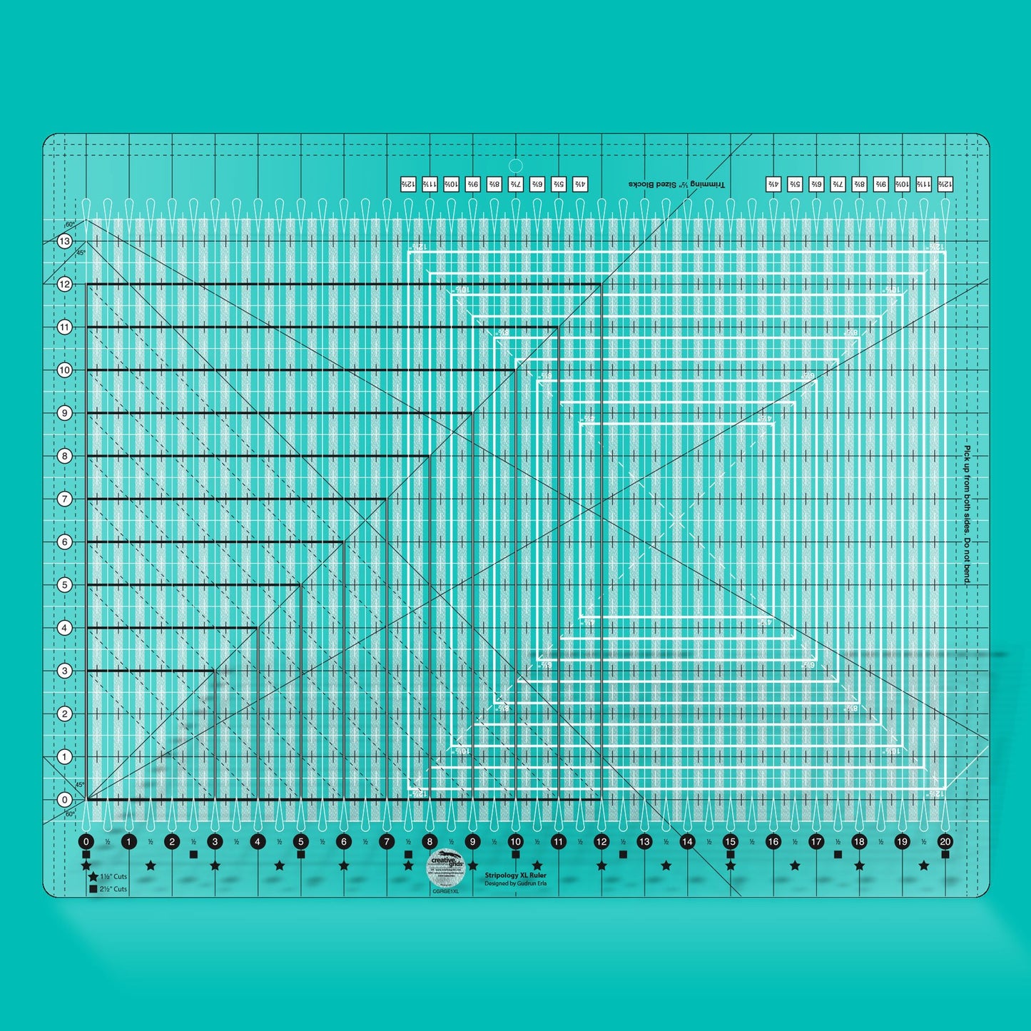 Creative Grids Ruler Stripology XL Ruler - CGRGE1XL