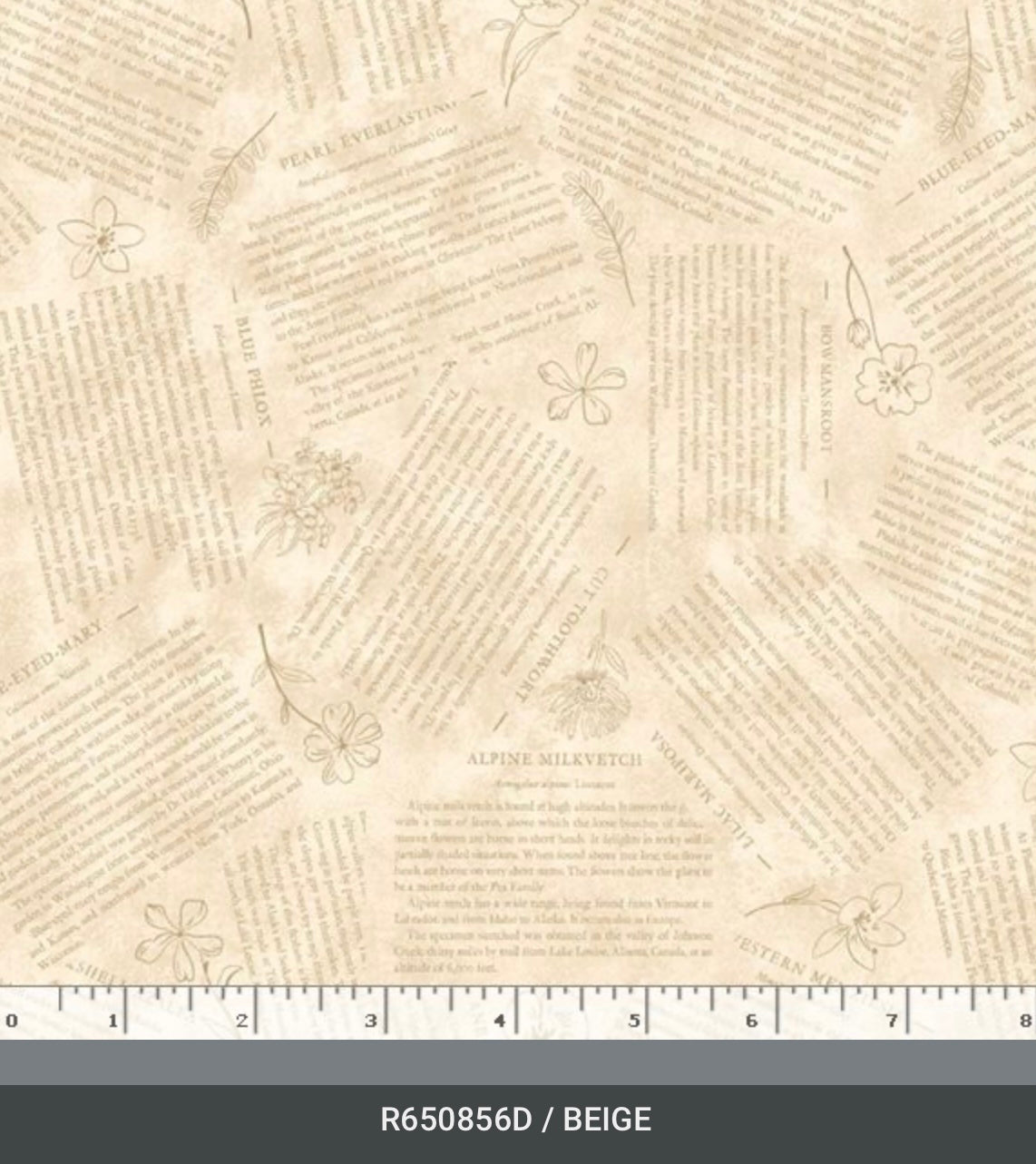 Botanical Journal Smithsonian Institution R650856D Beige