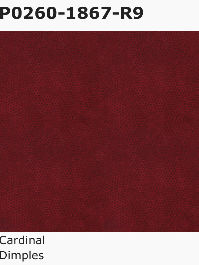 Andover Dimples Style: P0260, Pattern: 1867, Color: R9 Cardinal Red