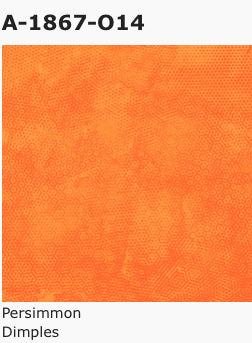 Andover Dimples Style: A, Pattern: 1867, Color: O14 Persimmon