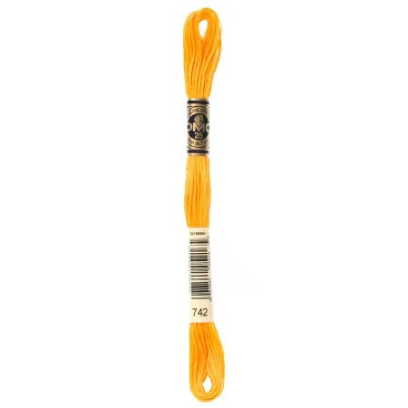 DMC Floss #742 Light Tangerine