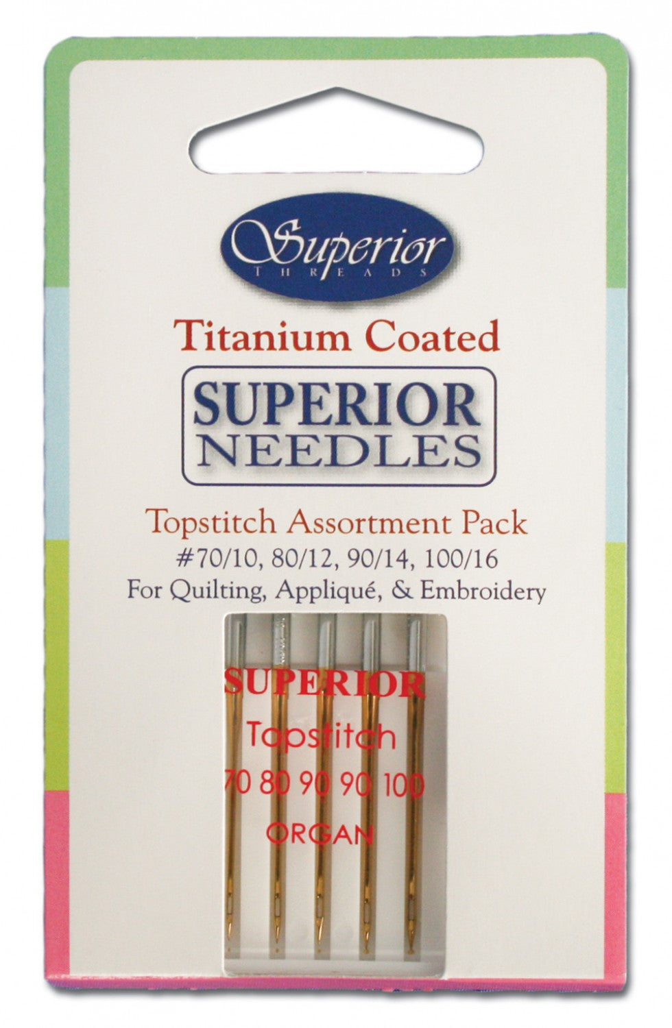 Superior Needles Titanium Coated Topstitch Assortment Pack