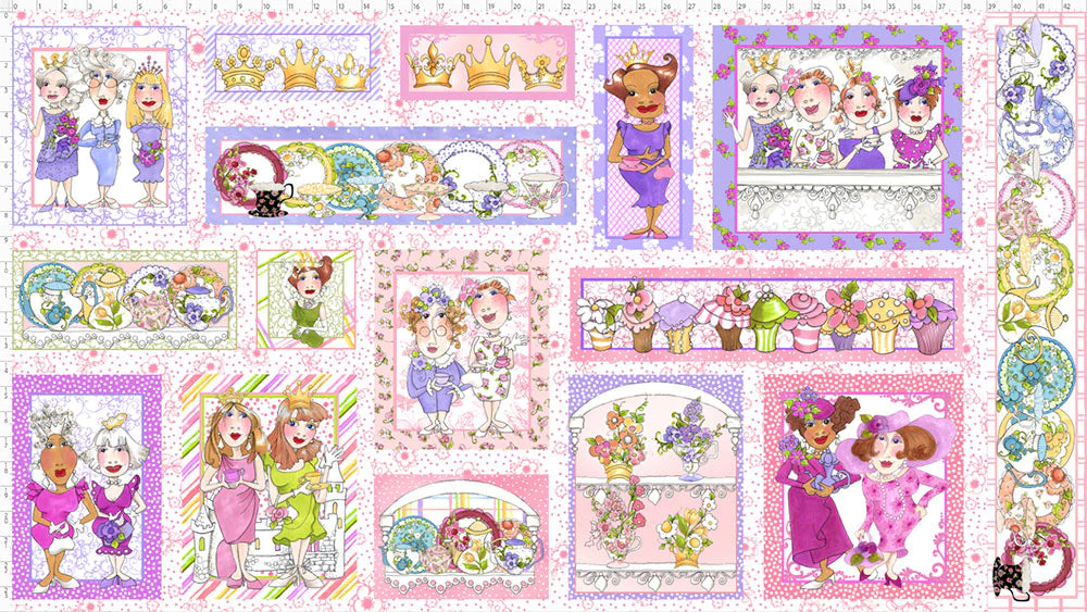 Loralie Designs Royal Tea Panel (Doubles)