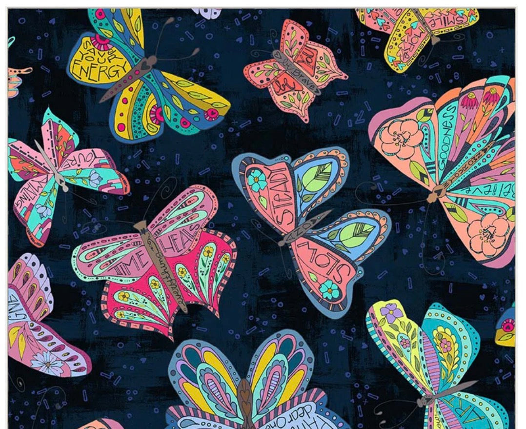 Windham Fabrics 108” Wide Flutter by Kori Turner Goodhart 54702W-1DES
