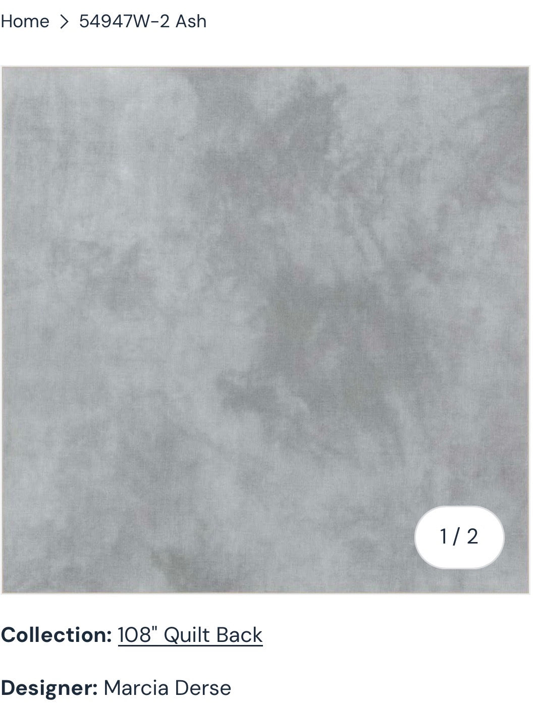 Windham Fabrics Palette 108” Quilt Back, by Marcis Derse, Ash 54947W-2