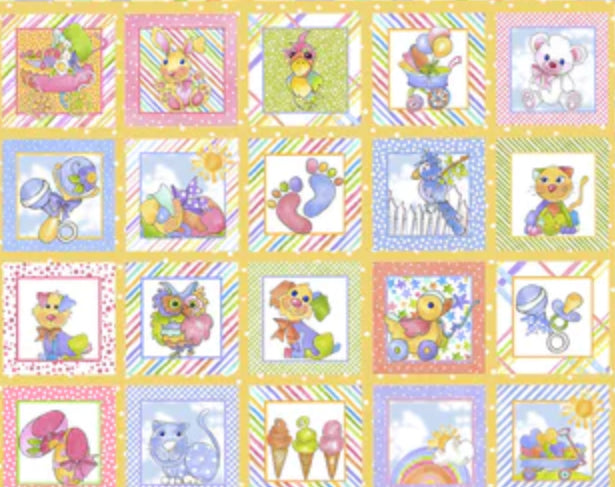Loralie Designs Happy Baby Panels (Doubles)