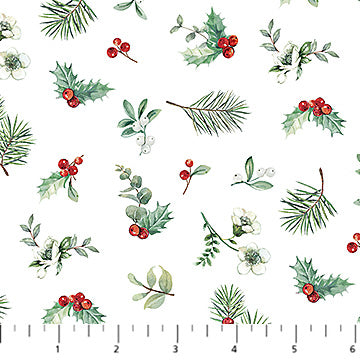Home For Christmas White Multi Greenery Toss DP28930-10