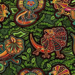 Oasis Fabrics Tjukurpa (pronounced “chook-orr-pa”) OA599181 Brown Land Master Print