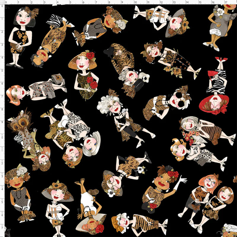 Loralie Designs Wild Toss Black 692-657