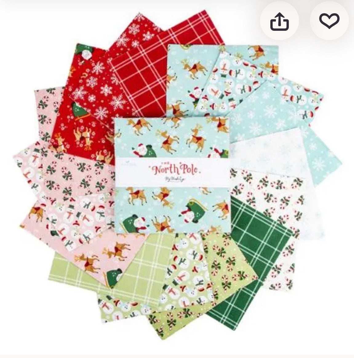 The North Pole 5” Stacker Flannel 5-17750-42