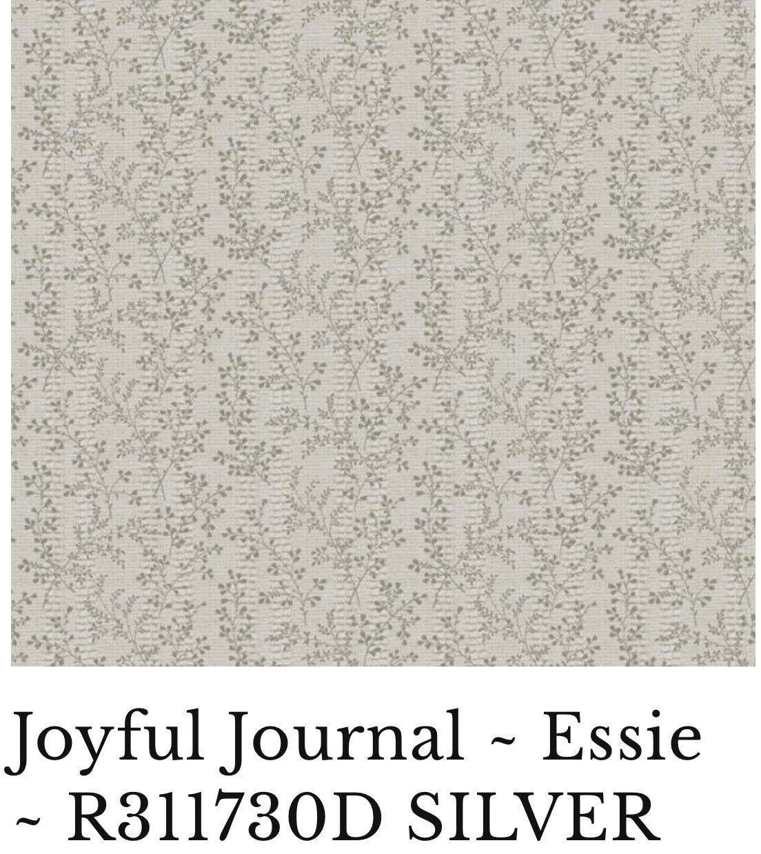 Joyful Journal - Essie by Sheryl Johnson for Marcus Fabrics R311730D Silver