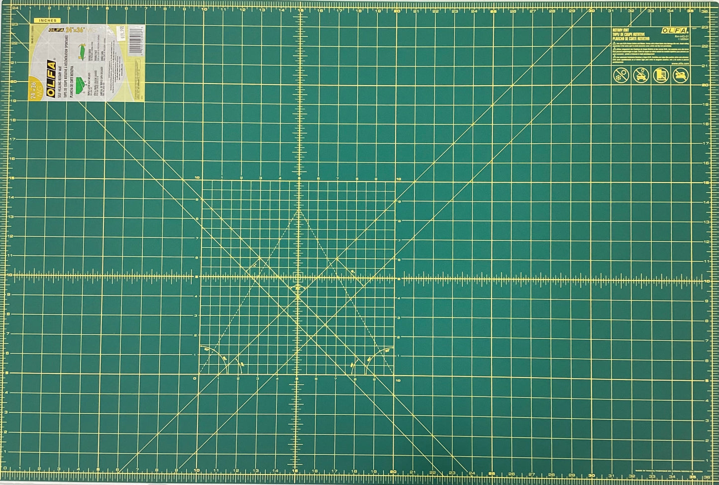 Olfa Self-Healing Rotary Mat With Grid 24” x 36”