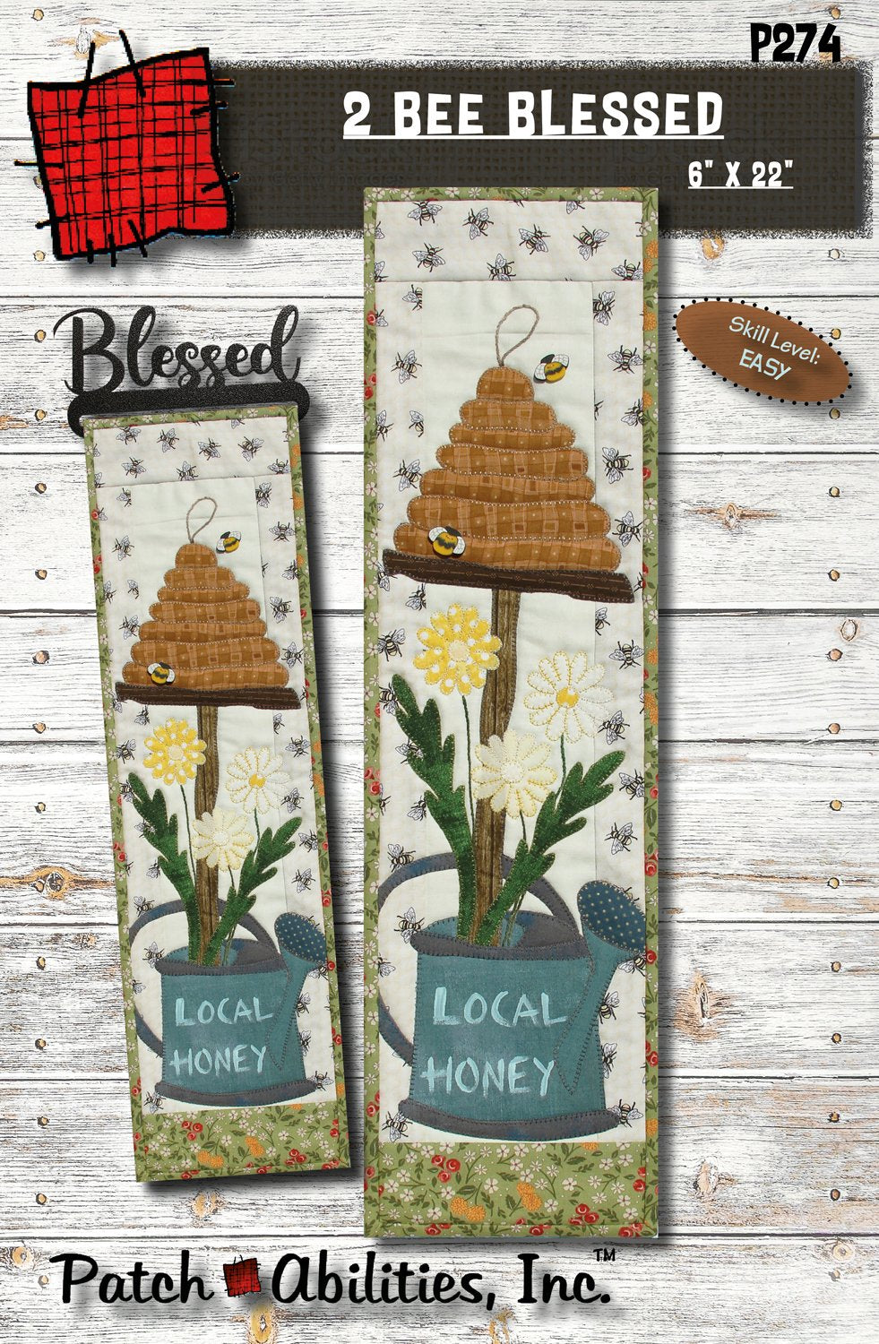 Patch Abilities 2 Bee Blessed-6" x 22"