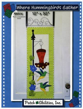 Where Hummingbirds Gather-12 x 32