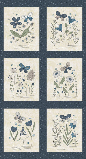 Butterflies and Blooms Panel #2