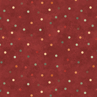 Maywood Studio Hello Autumn MAS10739-RZ Rust with Muiticolored Dots