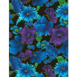 Timeless Treasures NIGHT-CM6095-BLACK