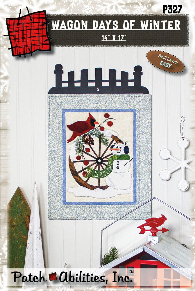 Patch Abilities, Inc. Wagon Days of Winter Pattern with Buttons #P327