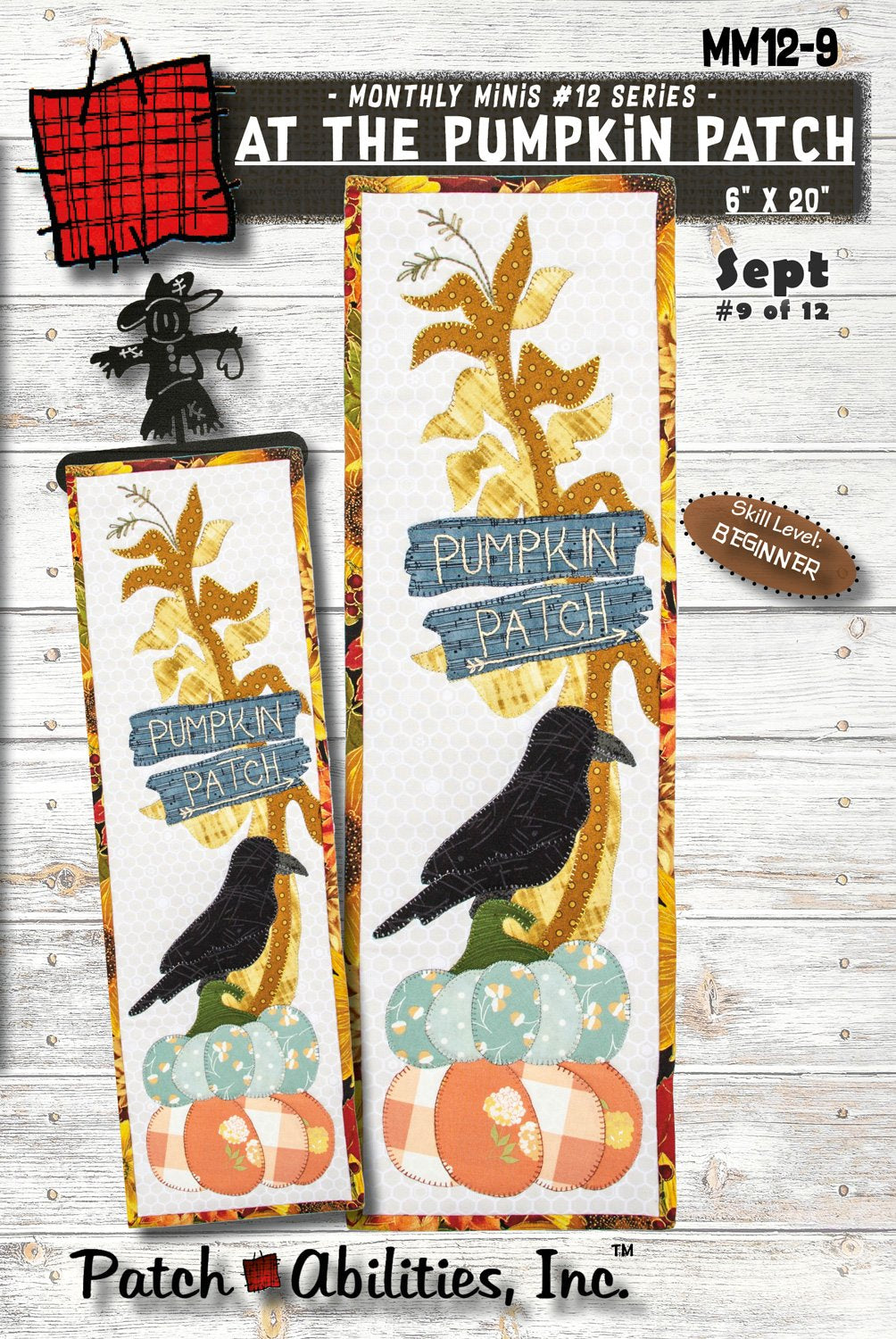 At the Pumpkin Patch Patch Abilities Pattern 6” x 20”