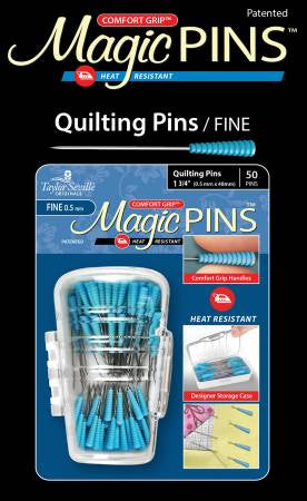 Comfort Grip Magic Pins Quilting Pins 1 3/4" Fine 50 Pins per pack