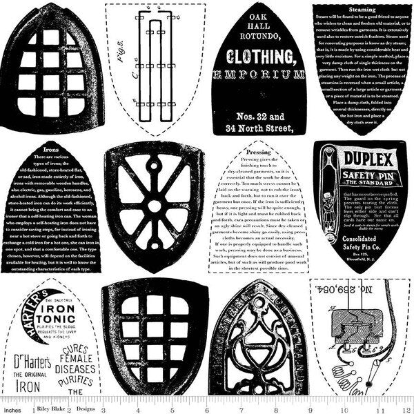 Riley Blake Designs Press On C15257 White