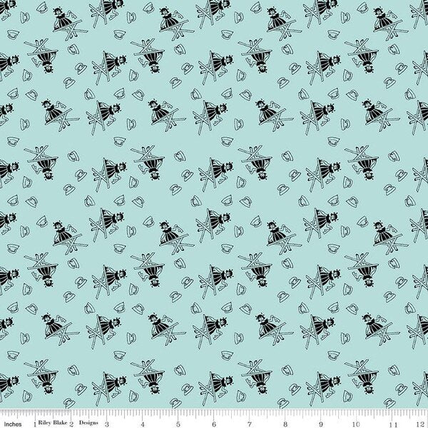 Riley Blake Designs Press On C15260 Aqua