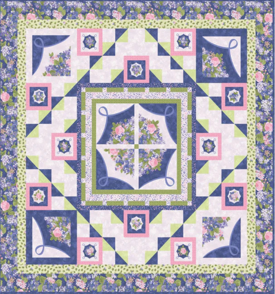 Spring Bouquet Quilt Kit 64” x 64” by Matthew Pridemore