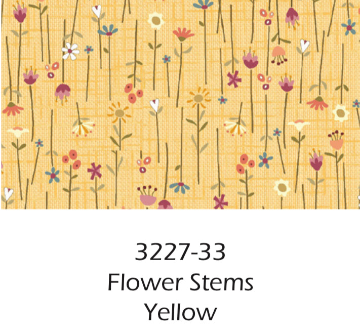 Gift of Grateful Praise Flower Stems Yellow Pattern: #3227, Color: #33