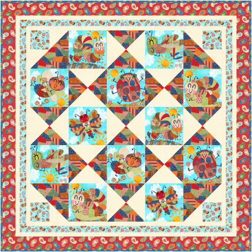 Garden Dance Quilt Kit 58” x 58”