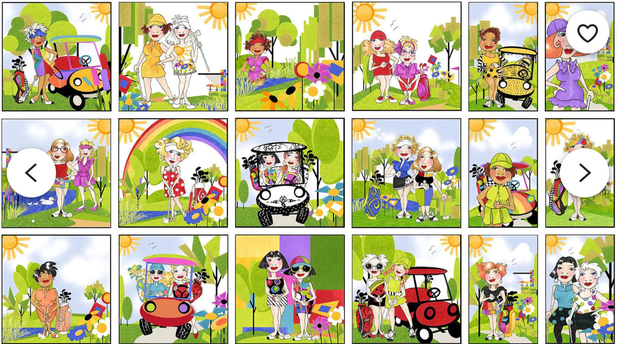 Loralie Designs Golf Happy Panel 692-365 24” x 45”