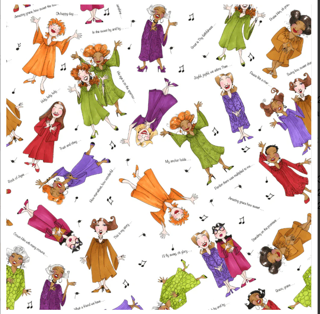Loralie Designs Sing It Sister White 692-481