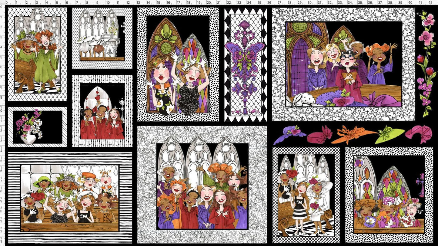 Loralie Designs Church Ladies Panel 692-479 24” x 45”