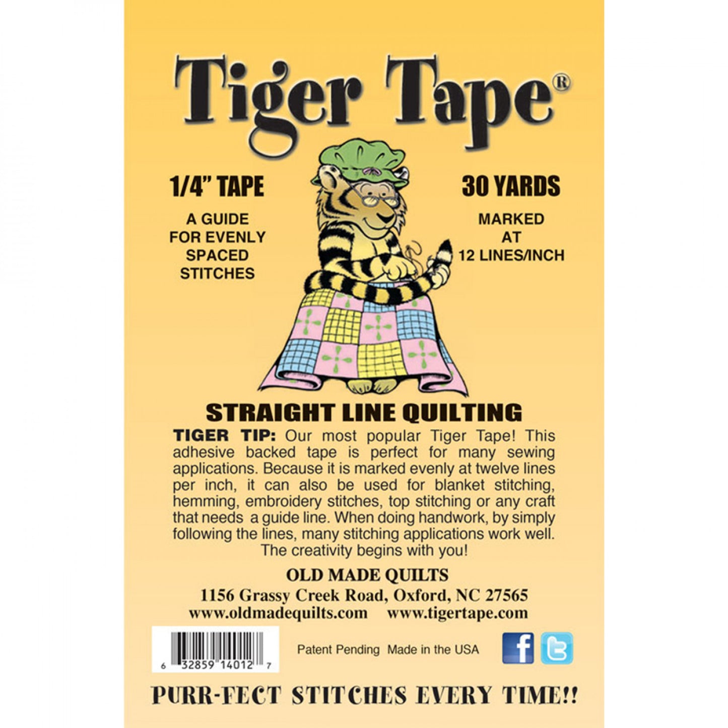 Tiger Tape 1/4” x 30 yards