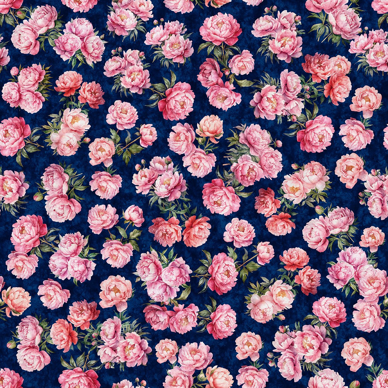 All Indiana Shop Hop Peonies Navy 2600 31109 N