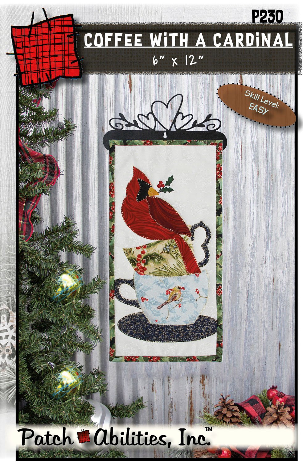Patch Abilities, Inc. Coffee With a Cardinal 6" x 12" P230
