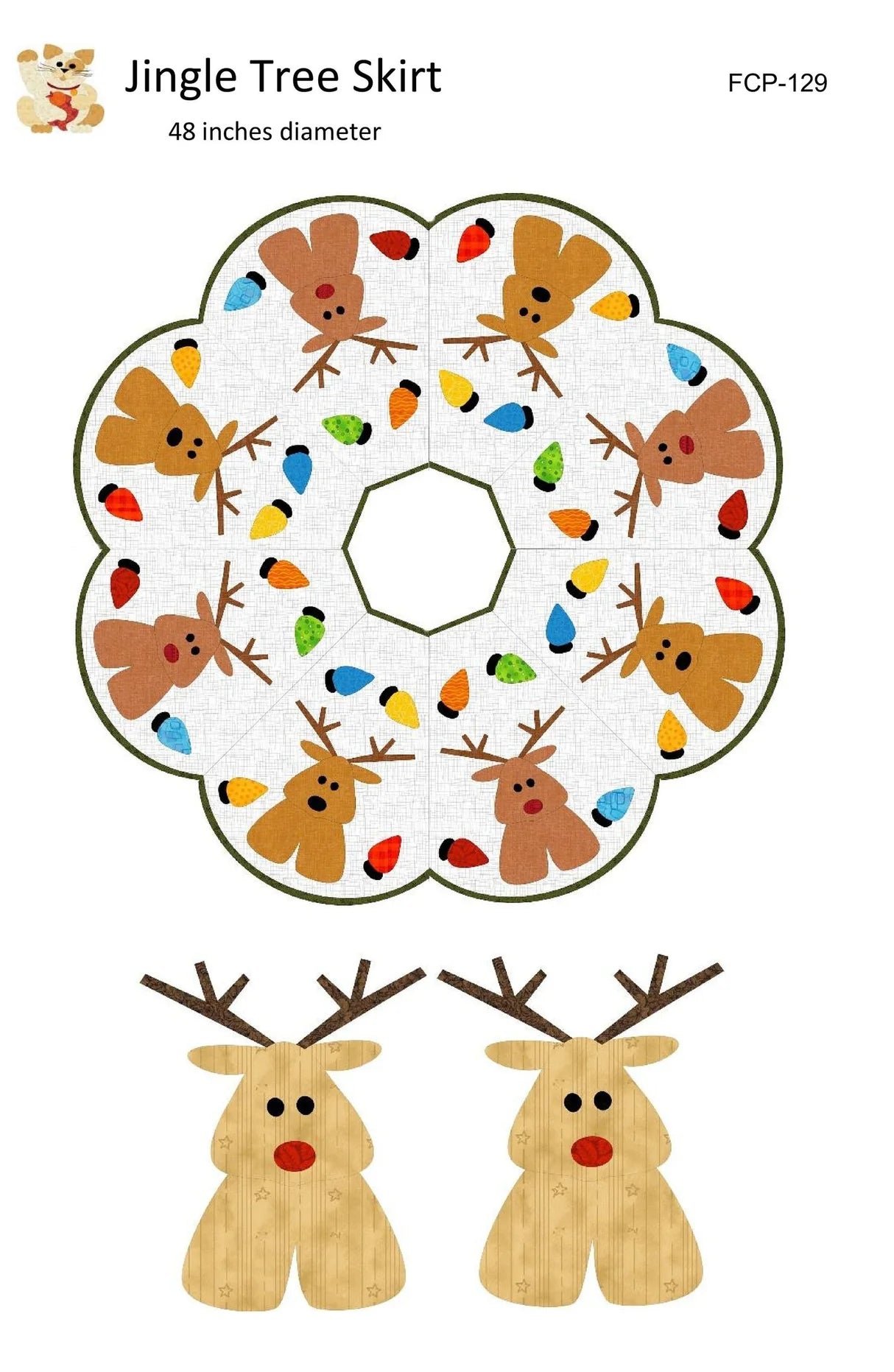 Jingle Tree Skirt 48” Diameter FCP-129
