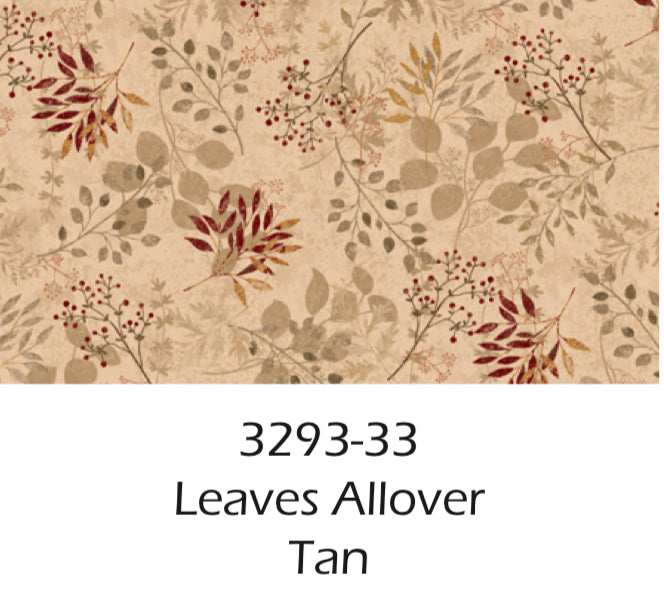 Oak and Maple by Janet Rae Nesbitt Pattern: 3293, Color: 33 Leaves Allover Tan