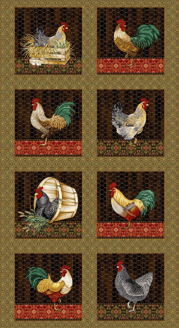 Henry Glass & Co. Chicken Shack Panel 24” x 45”