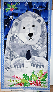 Andover’s Christmas Polar Bear Panel Pattern 9096 Winter Quilting Christmas 24” x 45”