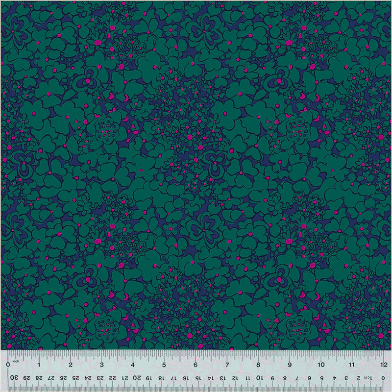 Botanica by Sally Kelly for Windham Fabrics 54016-12 Teal