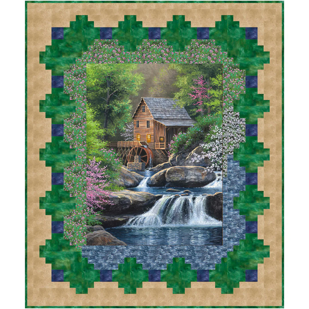 Spring Mill Quilt Kit Approximate Size 42” x 50”