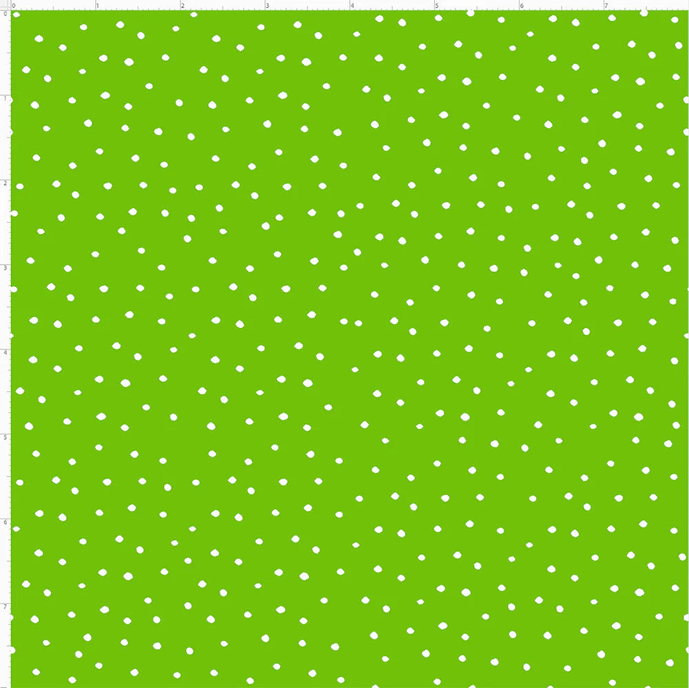Loralie Designs Dinky Dots Spring Green/White 692-693