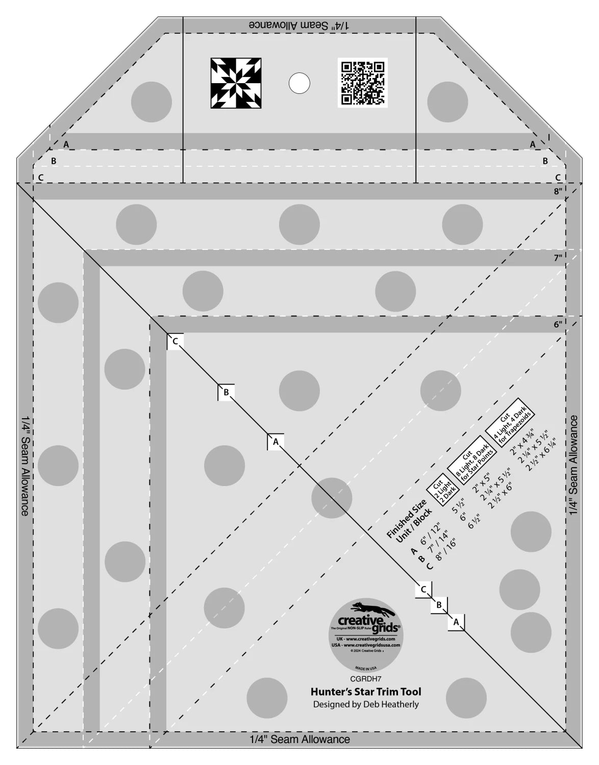 Creative Grids Ruler Hunter’s Star Trim Tool (CGRDH7)