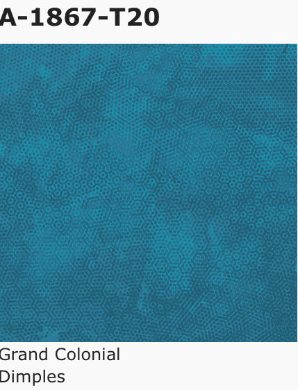 Andover Dimples Style: A, Pattern: 1867, Color: T20 Grand Colonial Blue