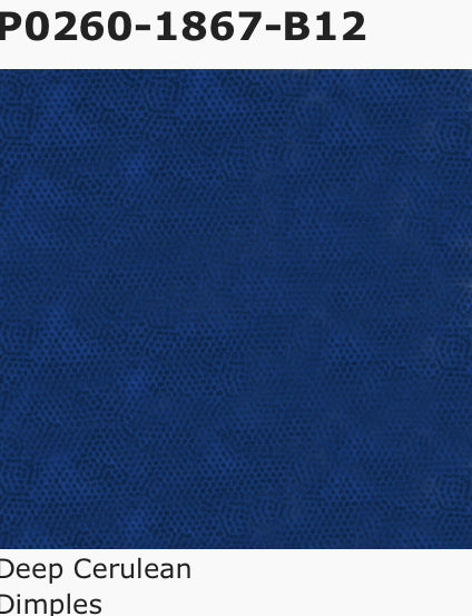 Andover Dimples Style: P0260, Pattern: 1867, Color: B12 Deep Cerulean Blue