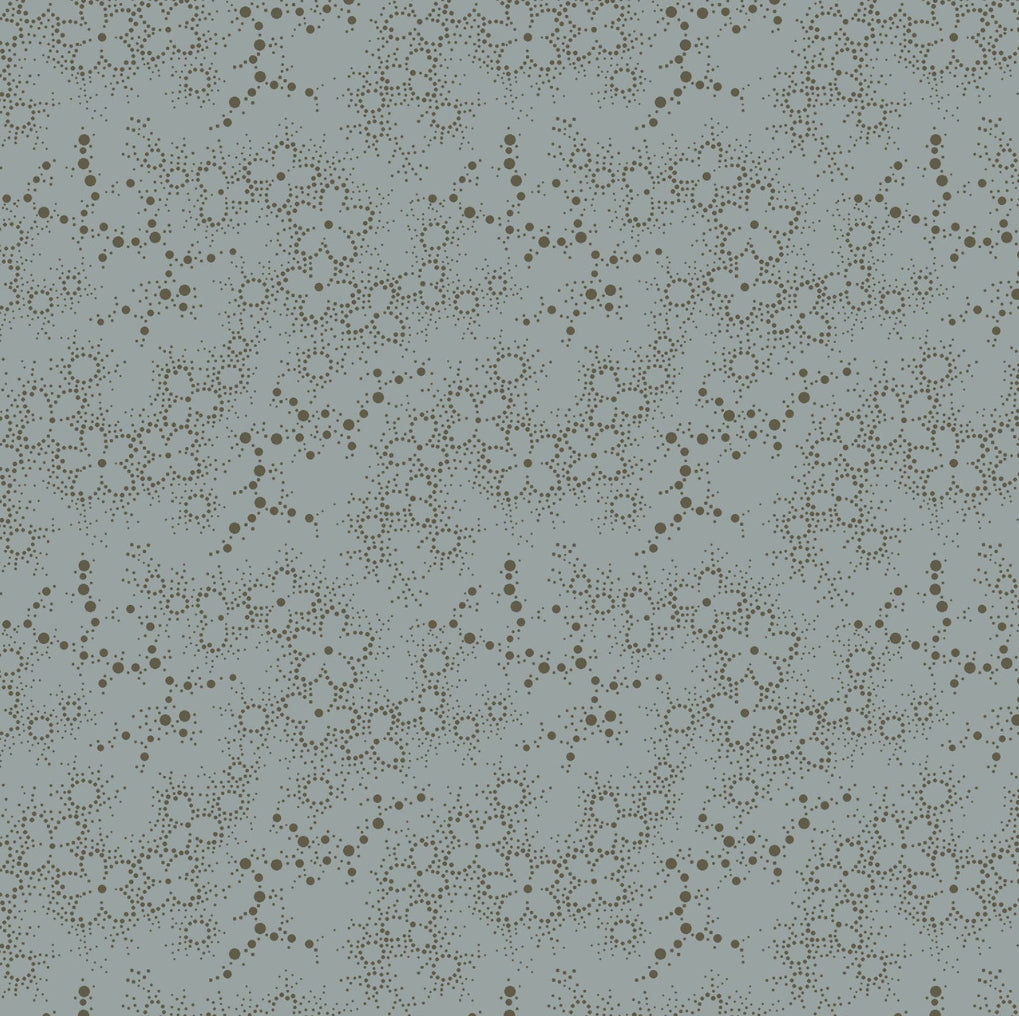 Maywood Studio Dark & Stormy MAS10446-B Dot Flower - Blue