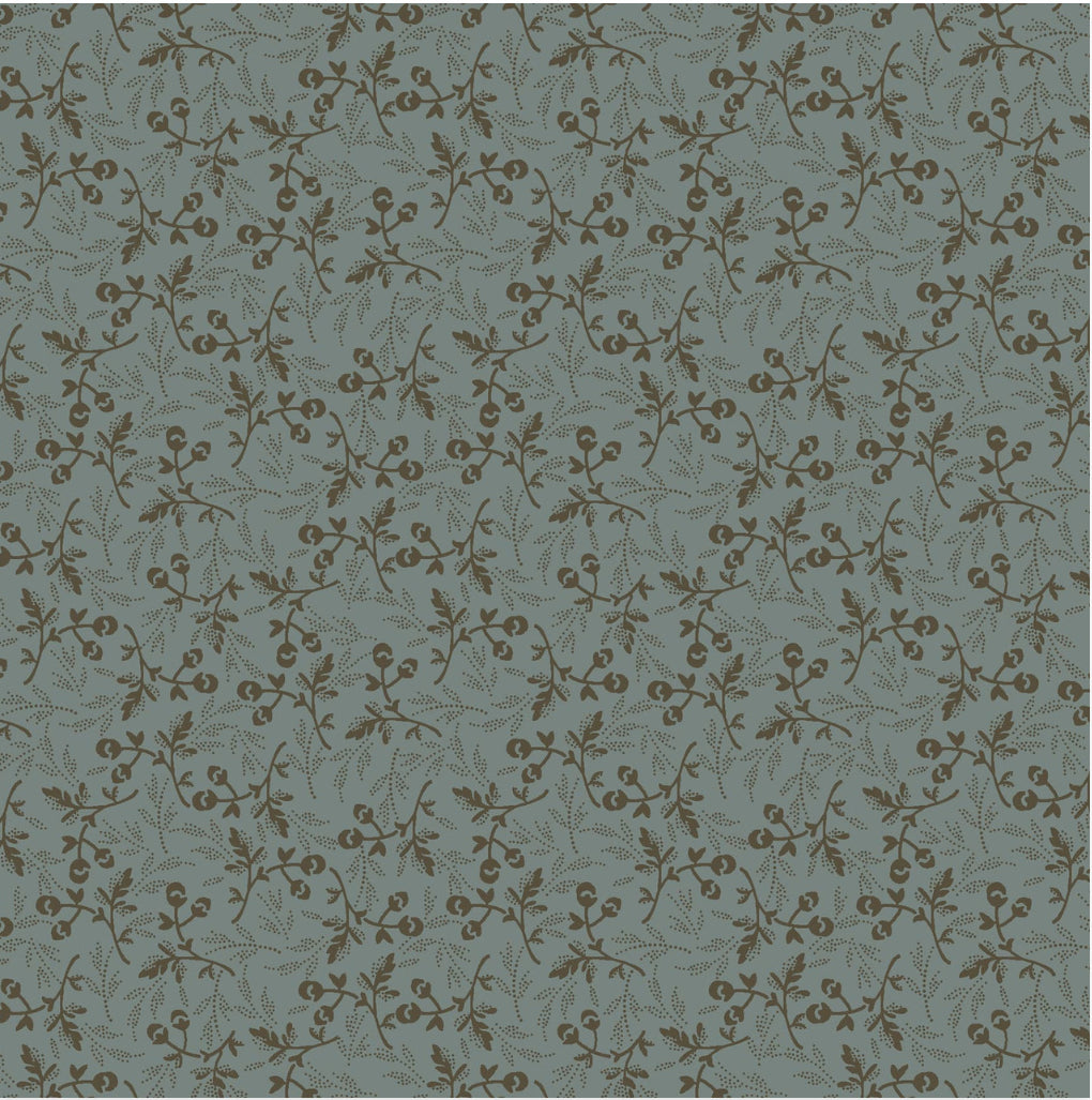 Maywood Studio Dark & Stormy MAS10443-B Tiny Flower - Blue