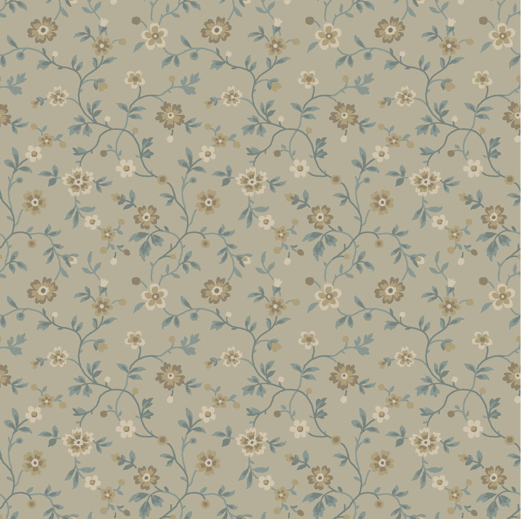 Maywood Studio Dark & Stormy MAS10442-T Floral Vine - Taupe